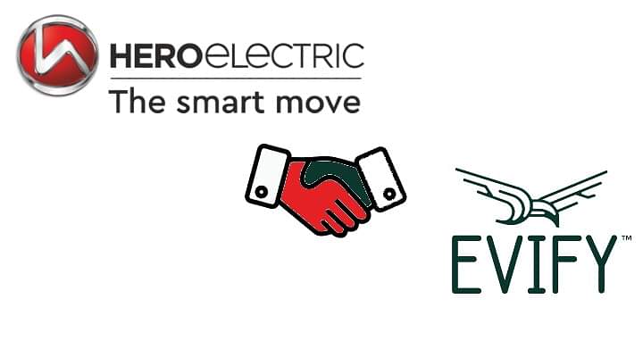 Hero Electric Join Hands With EVIFY To Deploy 1,000 Electric Scooters