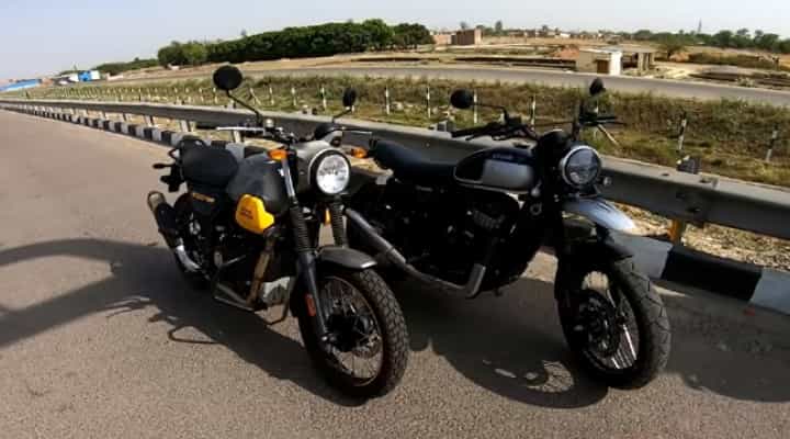Royal Enfield Scram 411 Vs Yezdi Scrambler - A Drag Race Of Affordable Scramblers Royal Enfield Scram 411 Vs Yezdi Scrambler - A Drag Race Of Affordable Scramblers
