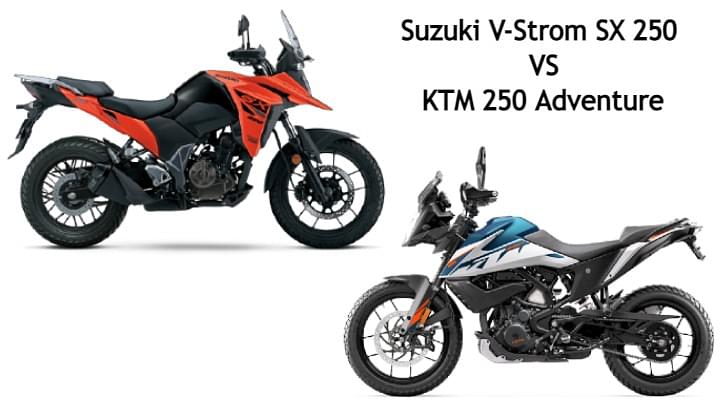 Suzuki V-Strom SX Vs KTM 250 Adventure - Specifications Comparison