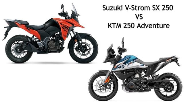 Suzuki V-Strom SX Vs KTM 250 Adventure - Specifi...