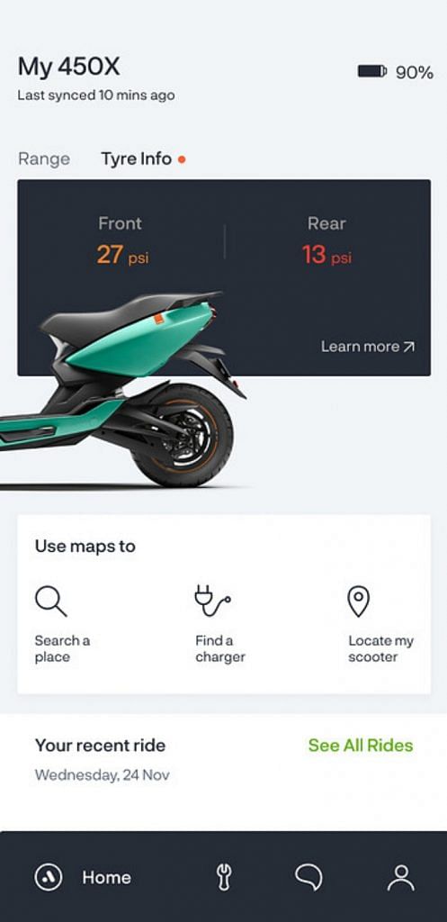 Ather 450X TPMS