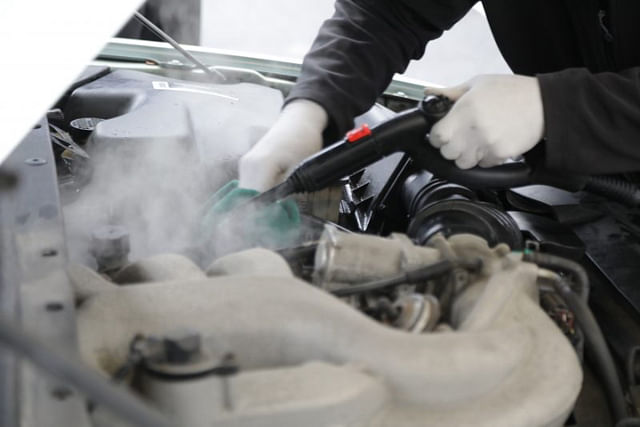 engine bay cleaning steam