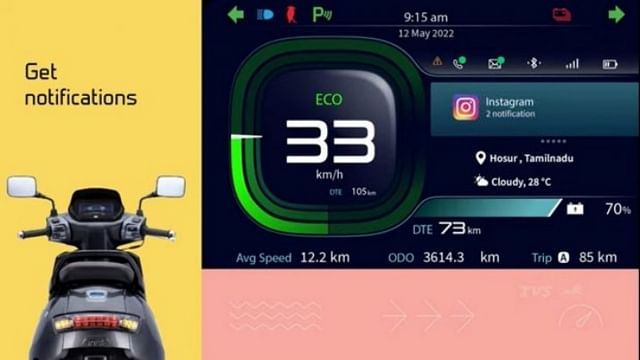 2022 TVS iQube electric scooter launched