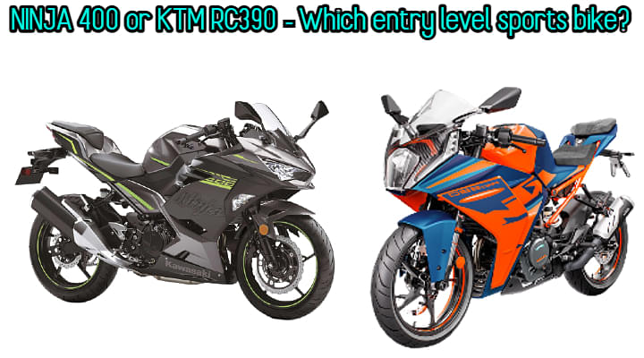 Kawasaki Ninja 400 vs KTM RC390 - Which 400cc faired bike to buy?