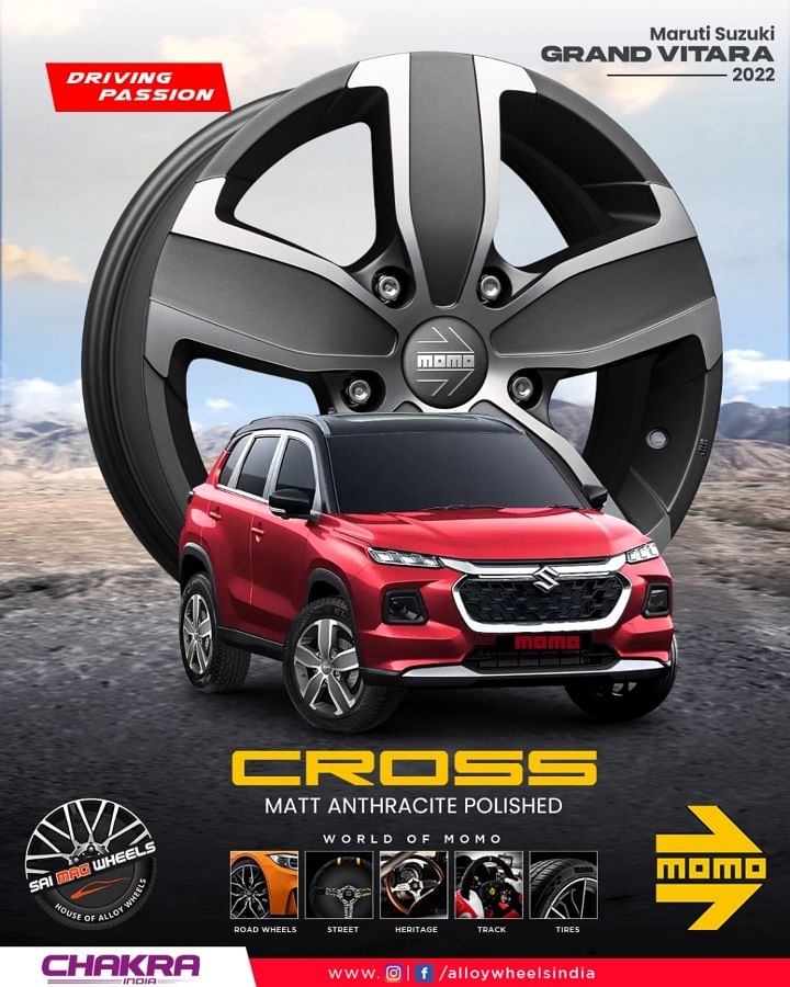 2022 Maruti Grand Vitara Aftermarket Alloy Wheels - Check These Out