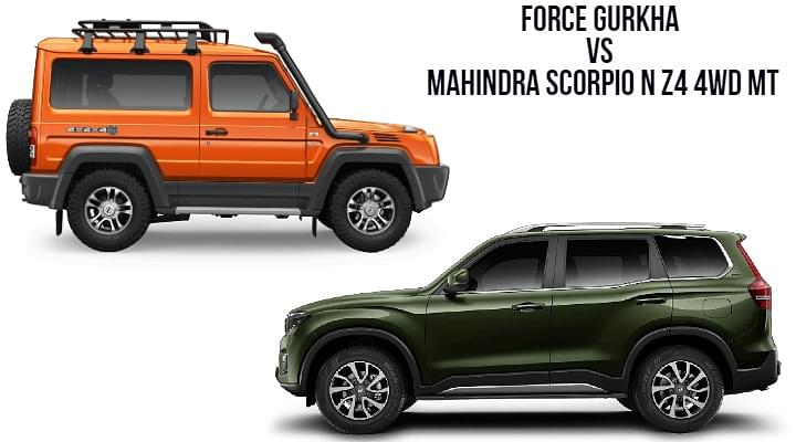 Force Gurkha Vs Mahindra Scorpio N Z4 4WD MT - Specs, Price & Features