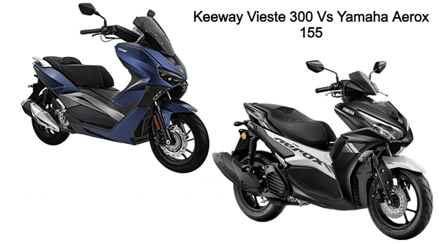 Keeway Vieste 300 Vs Yamaha Aerox 155 - Battle Of Maxi Scooters