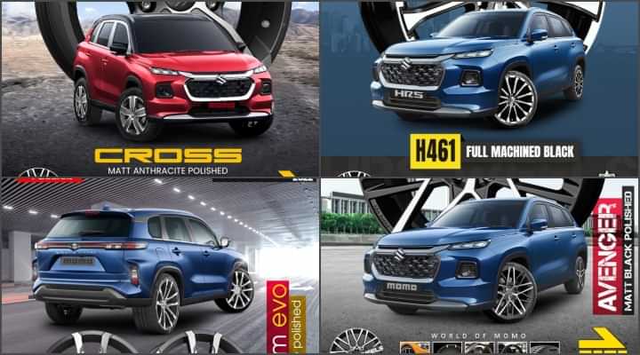2022 Maruti Grand Vitara Aftermarket Alloy Wheels - Check These Out