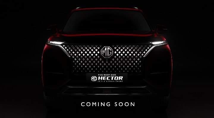 2022 MG Hector Facelift Teased Again Ahead Of Launch