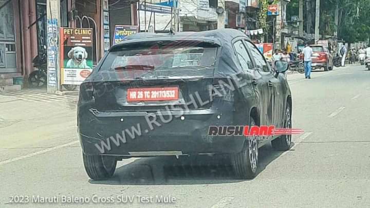 2023 Maruti Baleno Cross SUV Spied Again Along With Glanza Cross