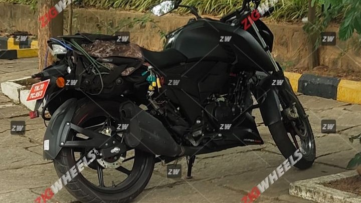 2022 TVS Apache RTR 160 4V Spied For The First Time