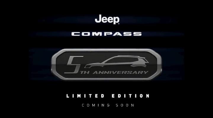 Jeep Compass Limited 5th Anniversary Edition Teased - Launch Soon