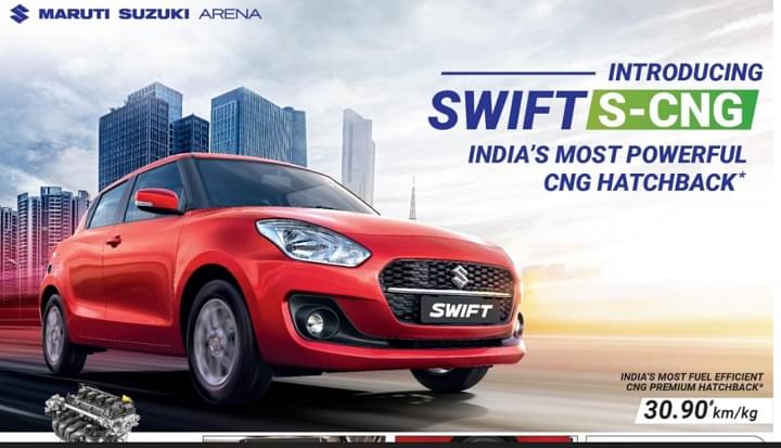 2022 Maruti Swift CNG Launched At Rs 7.77 Lakh - Available In Two Variants; Most Powerful CNG Hatchback