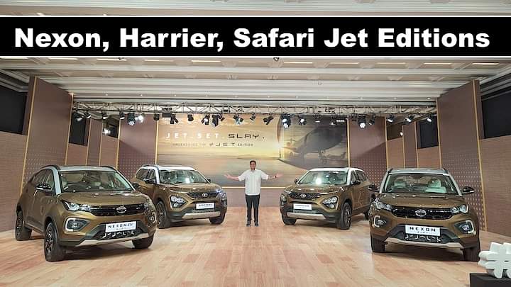 Jet Editions of Tata Nexon, Nexon EV, Harrier, Safari :  Walkaround review out soon