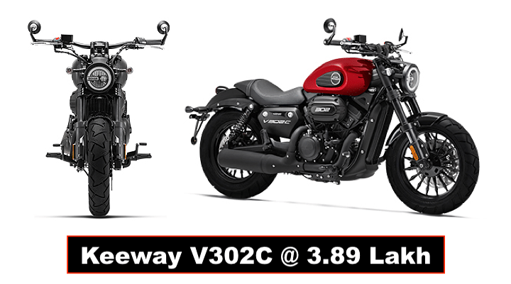 Keeway V302C Cruiser Launched in India at a Price of Rs 3.89 Lakh