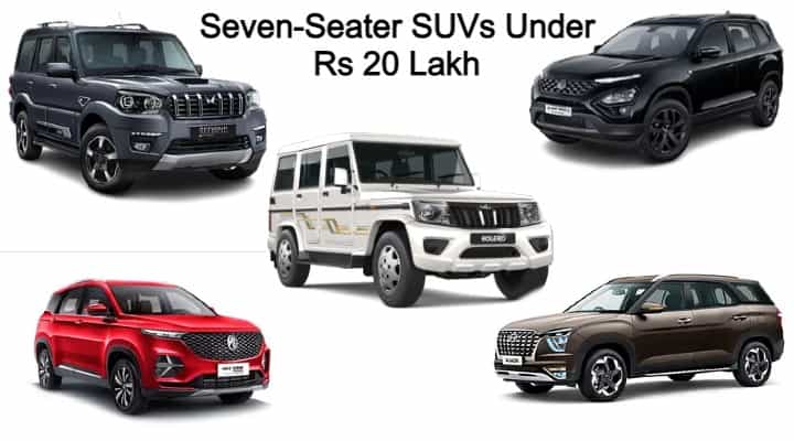 Most Affordable Seven Seater SUVs Under Rs 20 Lakh In India Most Affordable Seven Seater SUVs Under Rs 20 Lakh In India