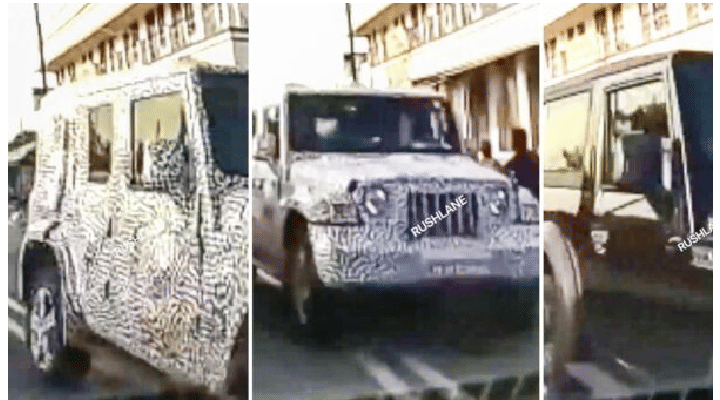 Upcoming Mahindra Thar 5-Door Test Mule Spotted - Front Design Visible Upcoming Mahindra Thar 5-Door Test Mule Spotted - Front Design Visible