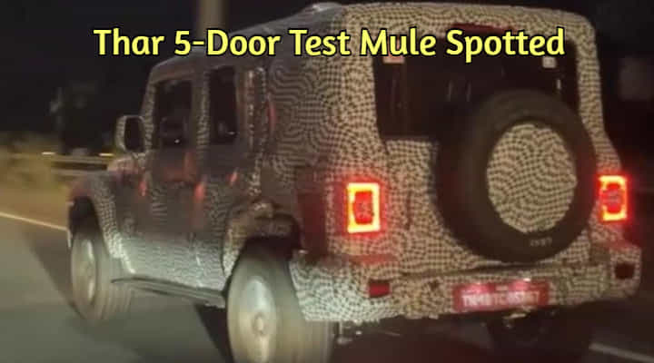 Mahindra Thar 5 Door Spotted Testing - All That You Need to Know Mahindra Thar 5 Door Spotted Testing - All That You Need to Know