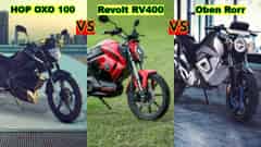 HOP OXO 100 vs Revolt RV400 vs Oben Rorr Electric Bikes Comparison HOP OXO 100 vs Revolt RV400 vs Oben Rorr Electric Bikes Comparison