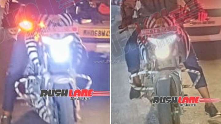 Upcoming Bajaj Pulsar N150 Spied On Night Test Run