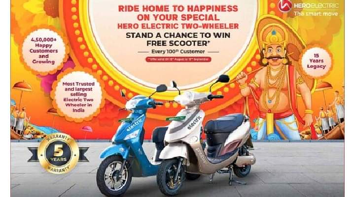 Hero Electric Offering Free e-Scooter In Special Onam Offer In Kerala - Details