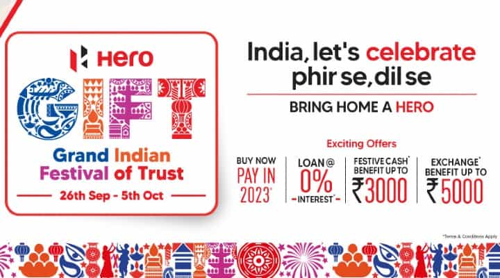Hero MotoCorp Kicks Off Special Festive Offers On Its Scooters & Motorcycles Hero MotoCorp Kicks Off Special Festive Offers On Its Scooters & Motorcycles