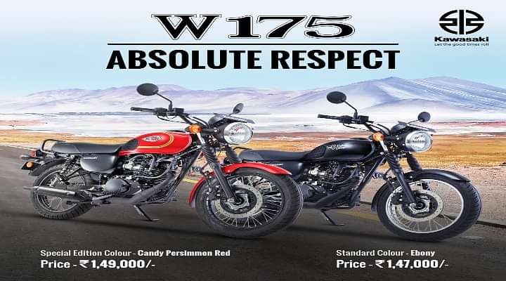 Kawasaki W175 Launched In India Priced At Rs 1.47 Lakhs, Bookings Open