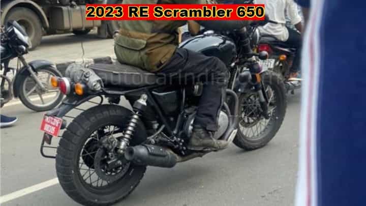 2023 Royal Enfield Scrambler 650cc Bike Spied On Test In India 2023 Royal Enfield Scrambler 650cc Bike Spied On Test In India