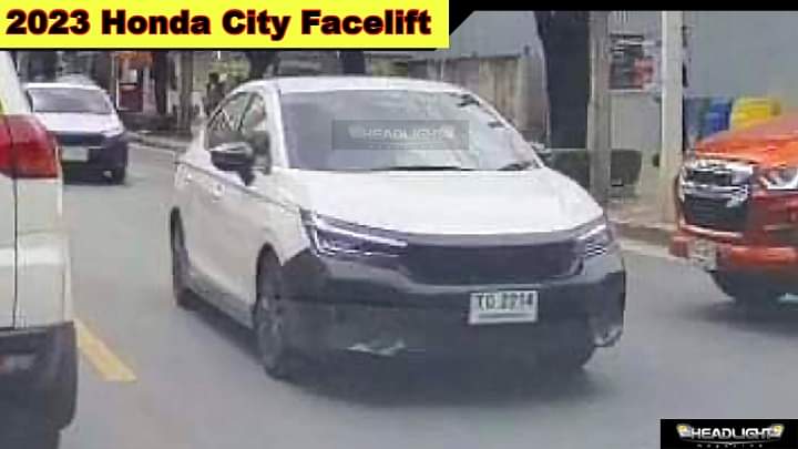 2023 Honda City Facelift Spied On Test Run Globally