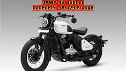 2022 JAWA 42 Bobber Debuts In India From Rs 2.06 Lakh