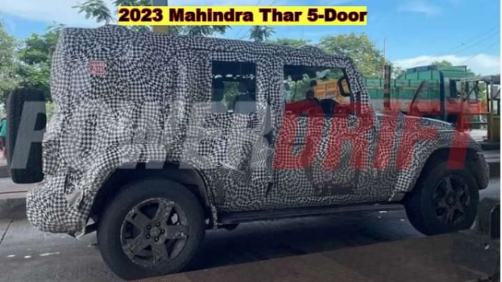 2023 Mahindra Thar 5-Door Spied Yet Again On Test Run