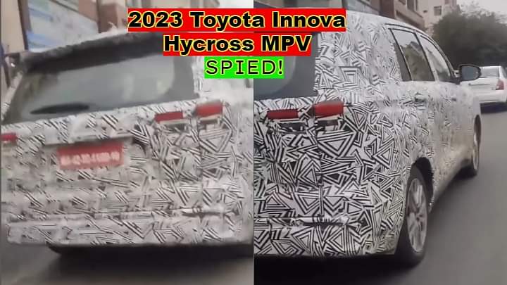 2023 Toyota Innova Hycross MPV Spied On City Test Run