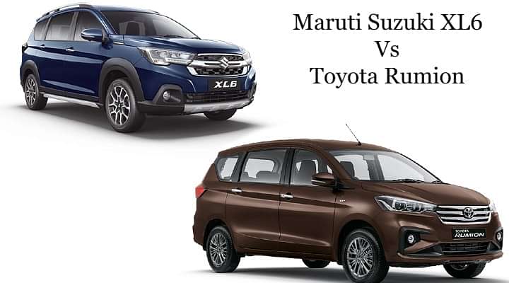 Maruti Suzuki XL6 Vs Toyota Rumion - Detailed Spec Comparison