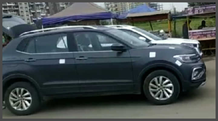 VW Taigun Spotted In Matte Black Colour - What Could Be It?