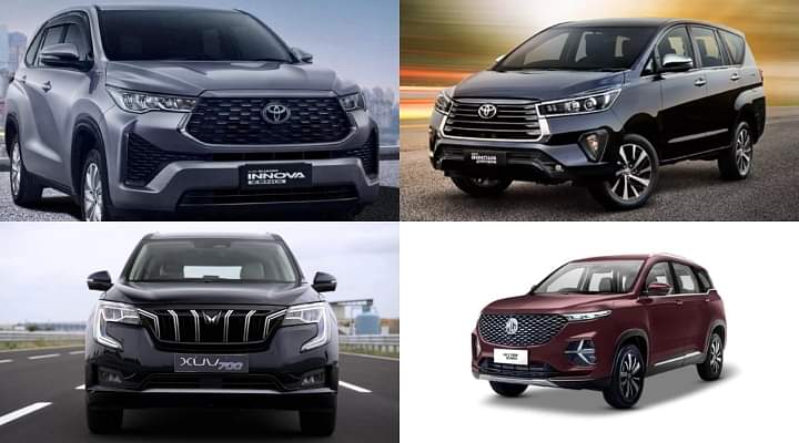 Toyota Innova Hycross vs Crysta vs Alcazar vs XUV700 - Petrol Mileage Comparo