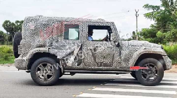Upcoming Mahindra Thar 5-Door Spied, Gives Glimpse Of Side Profile Upcoming Mahindra Thar 5-Door Spied, Gives Glimpse Of Side Profile
