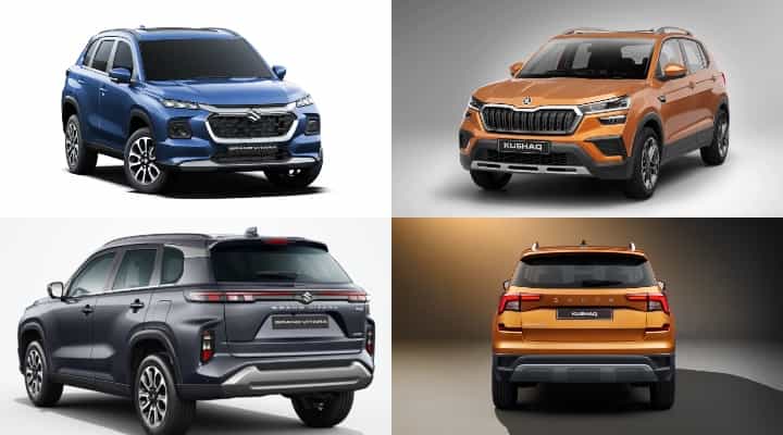Maruti Grand Vitara Sigma vs Skoda Kushaq Active - Base Model Compared Maruti Grand Vitara Sigma vs Skoda Kushaq Active - Base Model Compared
