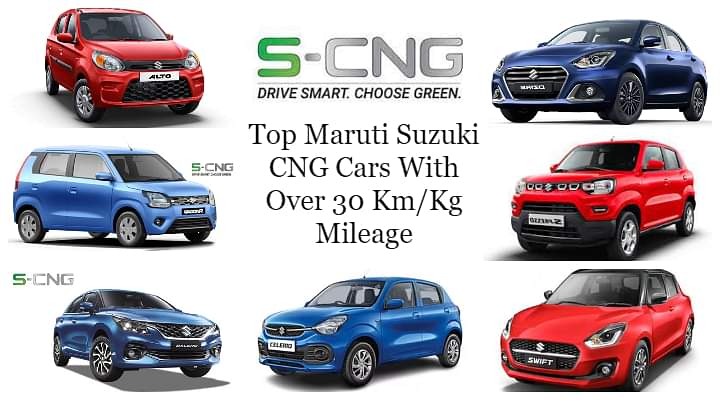 Top Maruti Suzuki CNG Cars With Over 30 Km/Kg Mileage