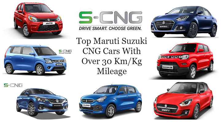 Top Maruti Suzuki CNG Cars With Over 30 Km/Kg Mileage
