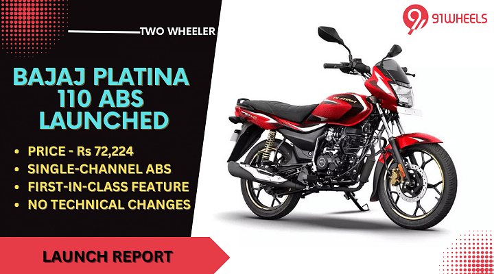 Bajaj Auto to rev up demand for commuter bikes, launches Platina 110 ABS at  Rs 72,224