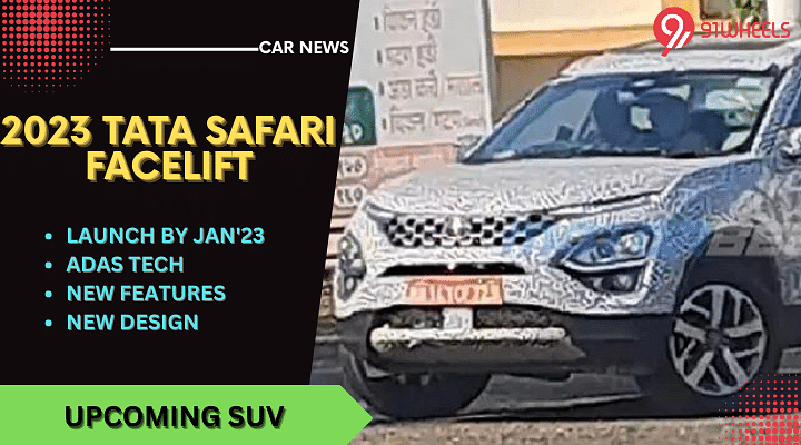 2023 Tata Safari Facelift With ADAS Spied On - India Launch Soon