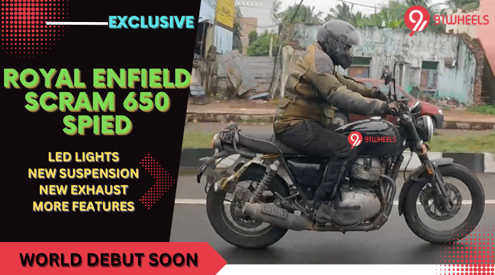 EXCLUSIVE: Royal Enfield Scram 650 Spied With Every Design Detail