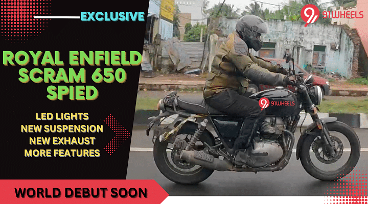 EXCLUSIVE: Royal Enfield Scram 650 Spied With Every Design Detail