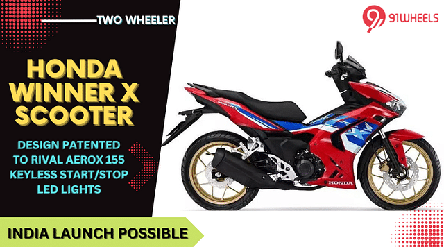 Honda Winner X Patented In India - Rivals Yamaha Aerox 155