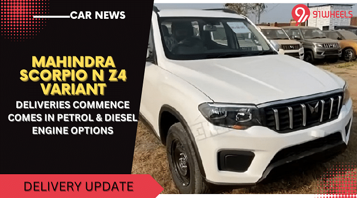 Mahindra Scorpio N Z4 Variant Deliveries Begin -  Here's What It Gets
