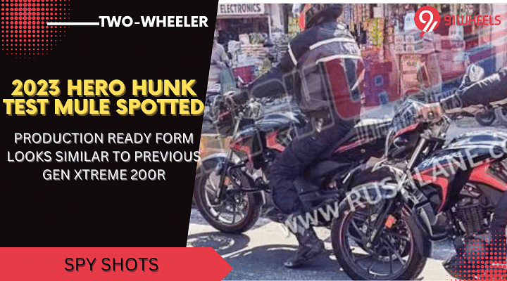 2023 Hero Hunk Test Mules Spotted On Test - Making A Comeback?