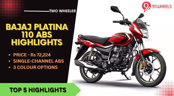 2022 Bajaj Platina 110 ABS - Top 5 Highlights To Know 2022 Bajaj Platina 110 ABS - Top 5 Highlights To Know