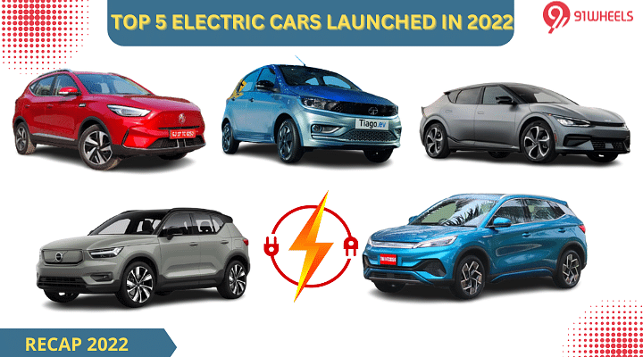 Recap 2022 - Top 5 Electric Cars Launched In The Year 2022