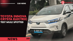 Toyota Innova Crysta Electric Spied On Test Run - Launch Soon?