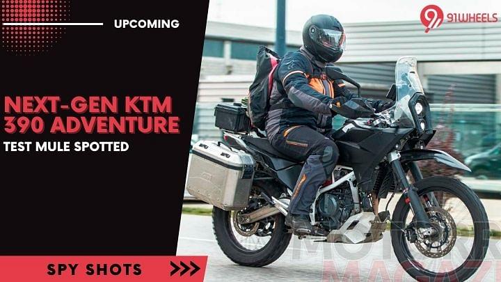 Test Mule of the upcoming Next-Gen KTM 390 Adventure Spotted